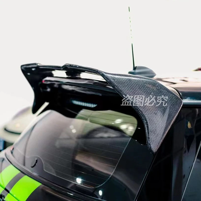 ミニコーパーf56用リアルーフスポイラー,agスタイル,高品質のカーボン