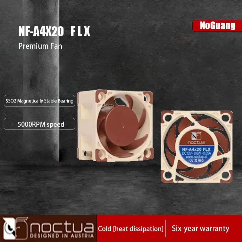 Noctua NF A4x20 PWM 40mm 40X40X20mm 5000 RPM 14.9 dB(A) PC Cooling Fan Cooler Fan Radiator fan Computer Cases-Towers