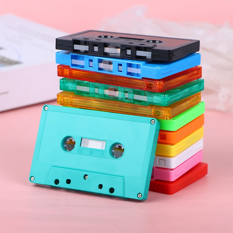 

1Pc Color Blank Tape Case Audio Magnetic Audio Recording Cassette Tape Shell Empty Reel To Reel Cassette(no Tape Core)