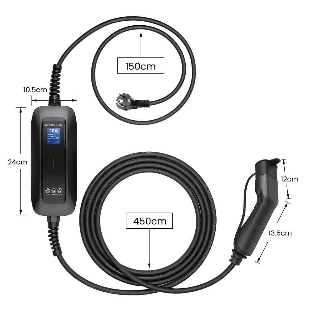 MOREC ޴ EV ,  ڵ, Schuko ÷, ȯ  ޸ , 6M ̺, 2 Ÿ, 8, 10, 13, 16A, 