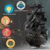 Piececool 3D Metal Puzzle The Flying Dutchman Model Building Blocks Pirate Ship Jigsaw for Teens Brain Teaser DIY Toys 3