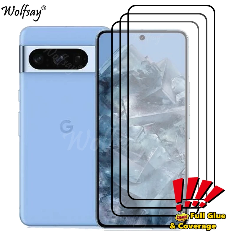 Pellicola Salvaschermo A Copertura Totale Per Google Pixel 8 Pro Vetro Temperato Per Google Pixel 8 6 7 8Pro Glass Per Google Pixel 8 Pro Glass