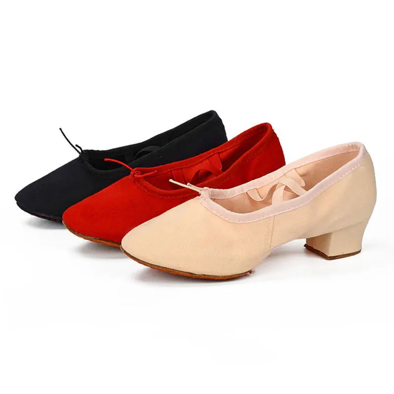 Ballet Dance Shoes Women Teacher Stage Training Shoes Soft Sole Slippers Yoga Practice Girl's Jazz Dancing Performa