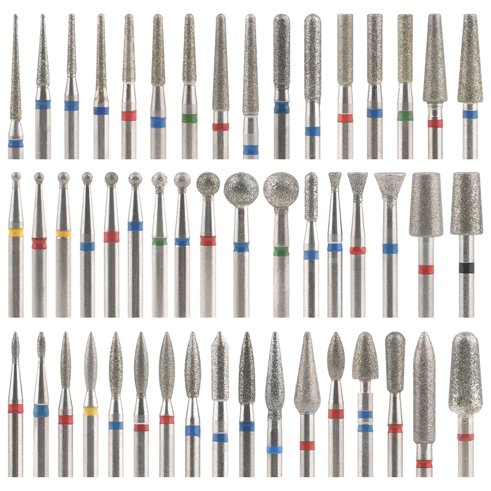 Nail Diamond Milling Cutter for Manicure Electric Machine File Grinder Nail Drill Bits Pedicure Accessories Remover Gel Tools