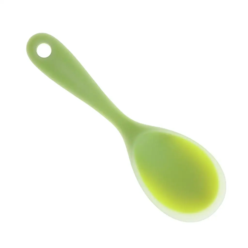 2-4pack Non Stick Food Grade Silicone Rice Spoon Heat Resistant Salad 