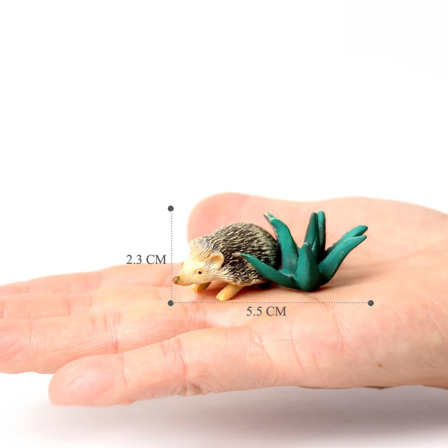 Wildlife Animal Figurines - Hedgehog & Spiny Anteater Desktop Décor Set
