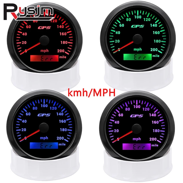 Compteur de vitesse GPS pour moto, 120 km/h, jauge de vitesse pour bateau,  voiture, camion automatique, odomcirculation avec antenne GPS, 200 -  AliExpress