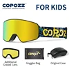 COPOZZ Magnetic Children's Winter Ski Goggles 2s Quick-Change Double Layers Ski Eyewear Anti-Fog Snowboard Goggles For Kids 1