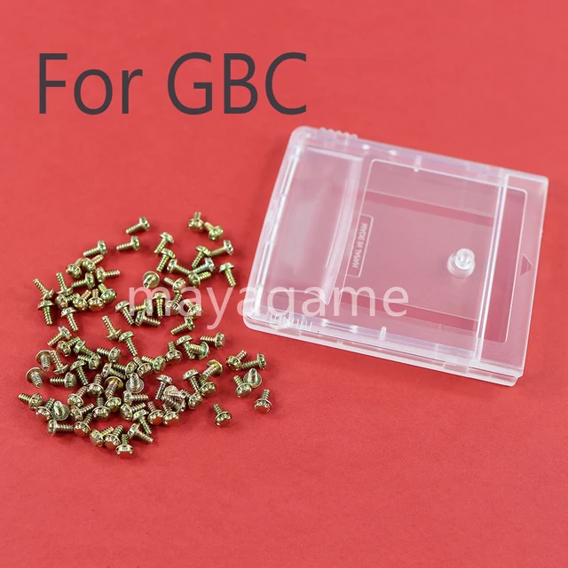 ゲームボーイカラーの交換用スクリュー,gbcゲームカートリッジ,カード 