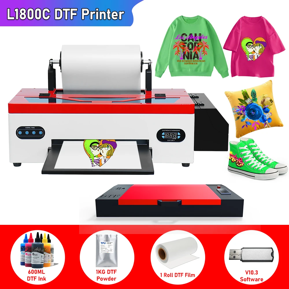 A3 DTF Transfer Printer For Epson L1800 Directly To Film t shirt printer  with dtf roll feeder for t shirt printing machine A3 - AliExpress