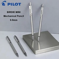 Japan Pilot Mini Mechanical Pencil 0.5 Silver Stainless Steel Metal Rod Portable Drawing Pencils Premium Office School Supplies 1