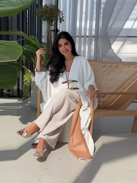 Ramadan Kimono Abaya Dubai Turkey Muslim Islam Saudi Arabia Kebaya Robe Fashion African Dresses Abayas For Women Caftan Djellaba 4