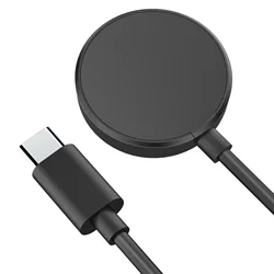 Universal USB - C Charger for Smart Watches - Enhanced Replacement Charging Accessory (Black)