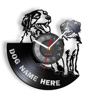 Kooikerhondje Wall Clock Custom Dog Name Vinyl Record Clock Nederlands Dog Breed Personalized Small Cager Dog Kooiker Clock 1