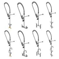 Pre Rinse Sprayer ก๊อกน้ําห้องครัวเชิงพาณิชย์อุตสาหกรรม Pre Rinse ฤดูใบไม้ผลิก๊อกน้ําแบบดึงลง Sprayer Kitchen multi-function de 1