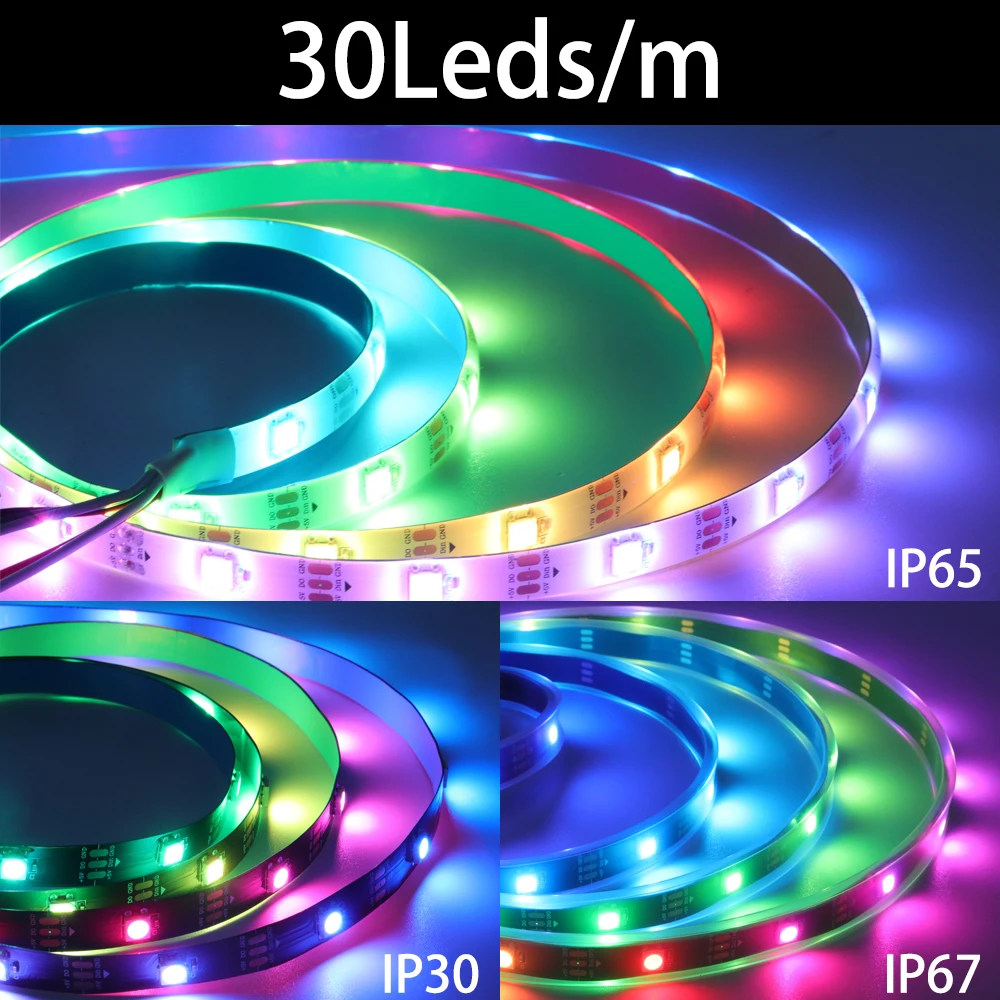 รูปสินค้า สาย LED แอดเดรสได้ ปรับสีได้ ใช้งานง่าย