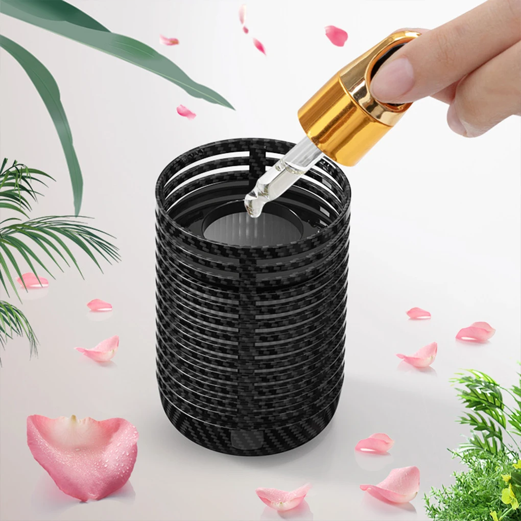 Car USB Air Purifier Air Purifier Portable Car Cleaner With LED Light Carbon Fiber
