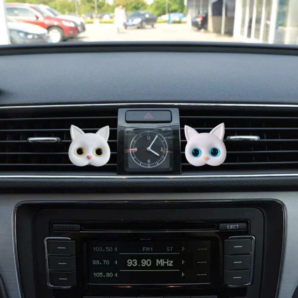 Beau Chat Voiture Désodorisant Diffuseur De Parfum Mignon Animal Intérieur  Accessoires Voiture Climatiseur Sortie Évent Parfum Clip