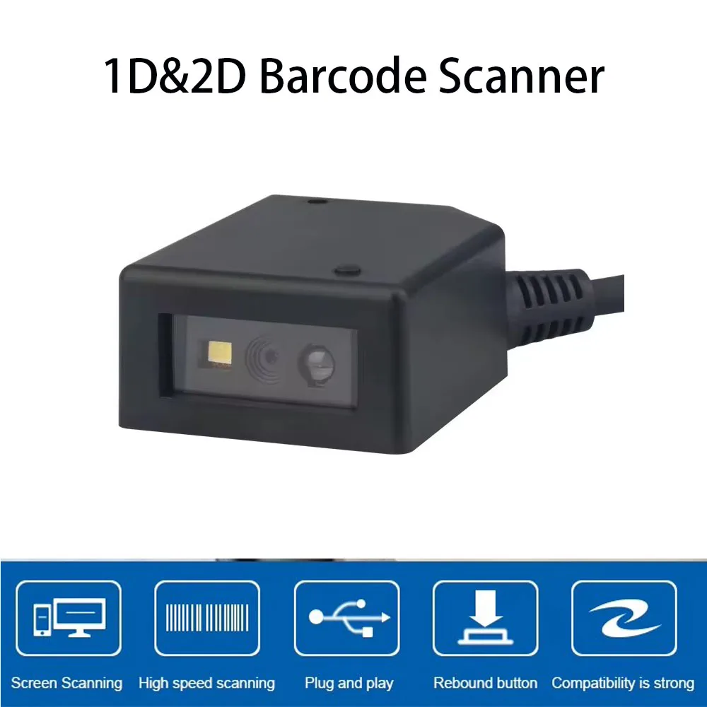 Fixed2D Scanning Module High-Speed Reader1D2D QR Code PDF417 Data Matrix Miniature Size