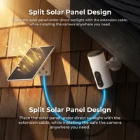 ANRAN 2K projecteur solaire Wifi caméra bidirectionnelle Audio caméra de Surveillance HD couleur Vision nocturne extérieure sans fil IP66 étanche 2