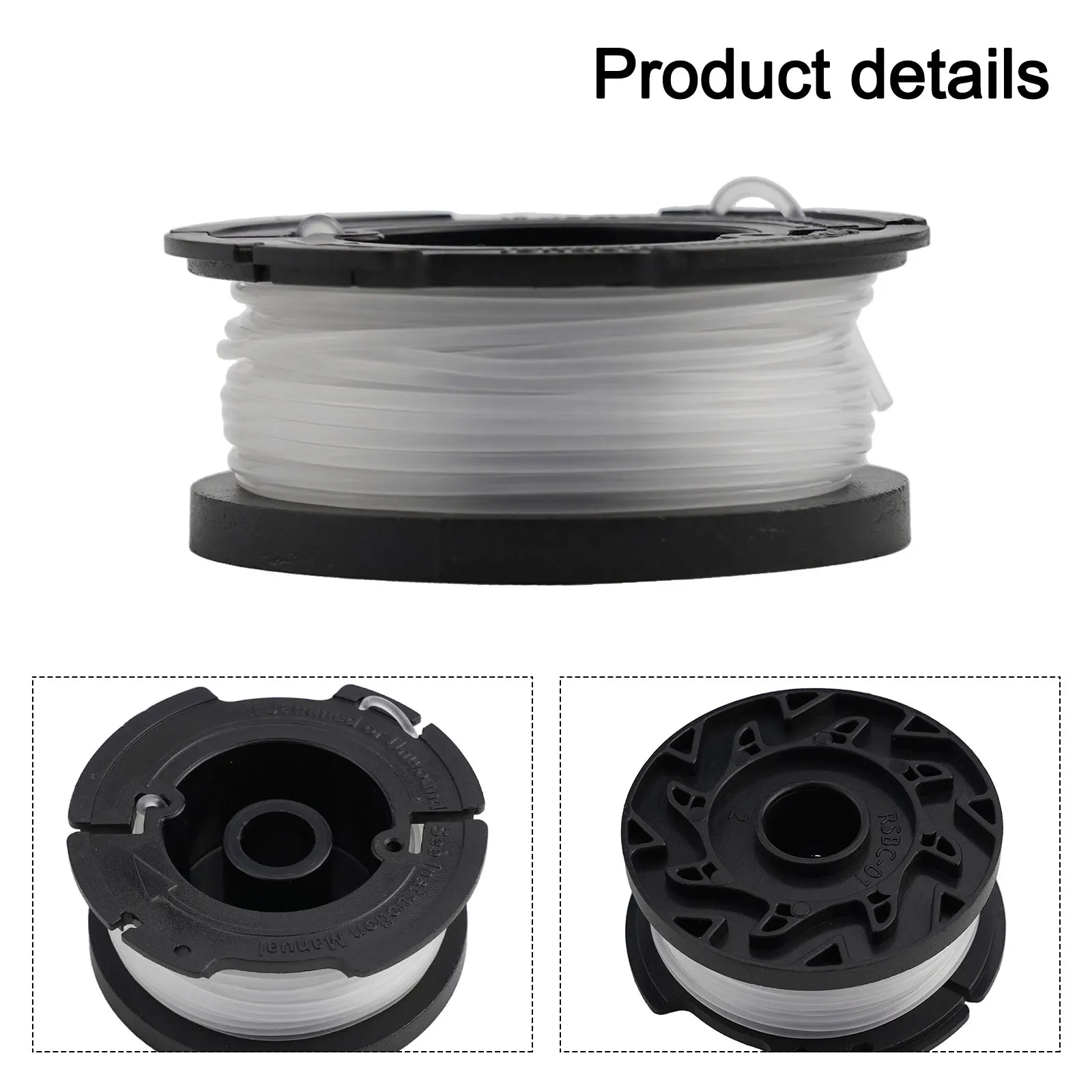 Spool & Line For Black & Decker BESTA525 BESTA528 BESTA530 BESTE630 BD032 Awn Mower Trimmer Grass Cutter Spools