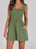 Summer new fashion braided strap overalls women 2025 independent station casual versatile wide-leg shorts women - Image 5