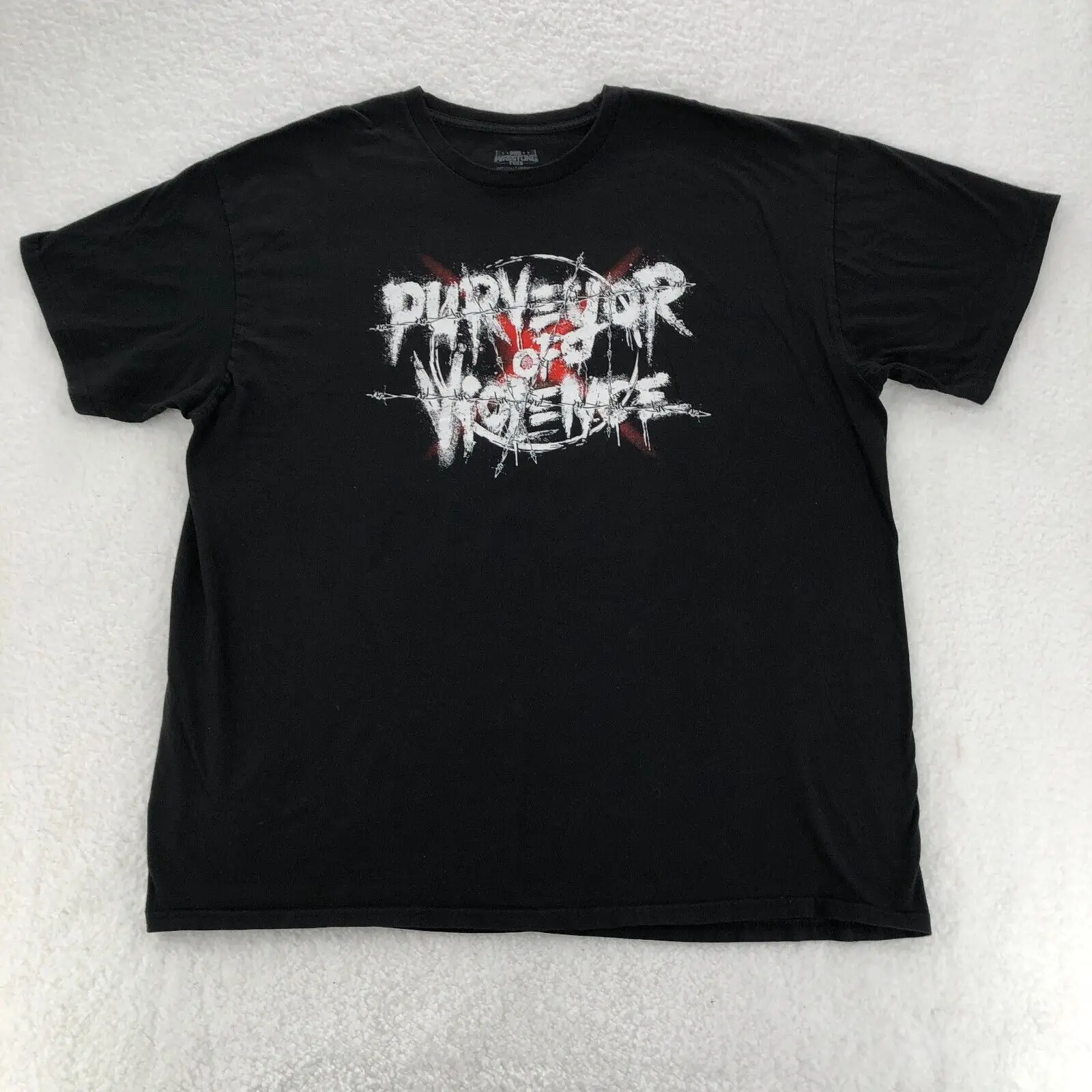 Jon Moxley Mens 3Xl Black T Shirt Aew Wrestling Purveyor Of Violence Front Back Maniche Lunghe O Corte
