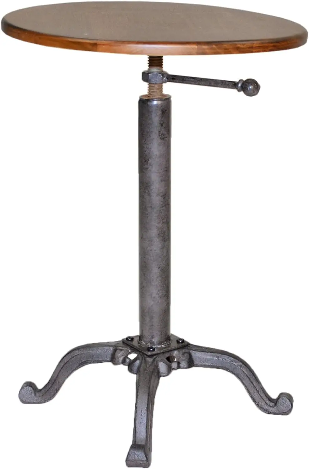 Table Adjustable Vintage Table, Chestnut/Industrial