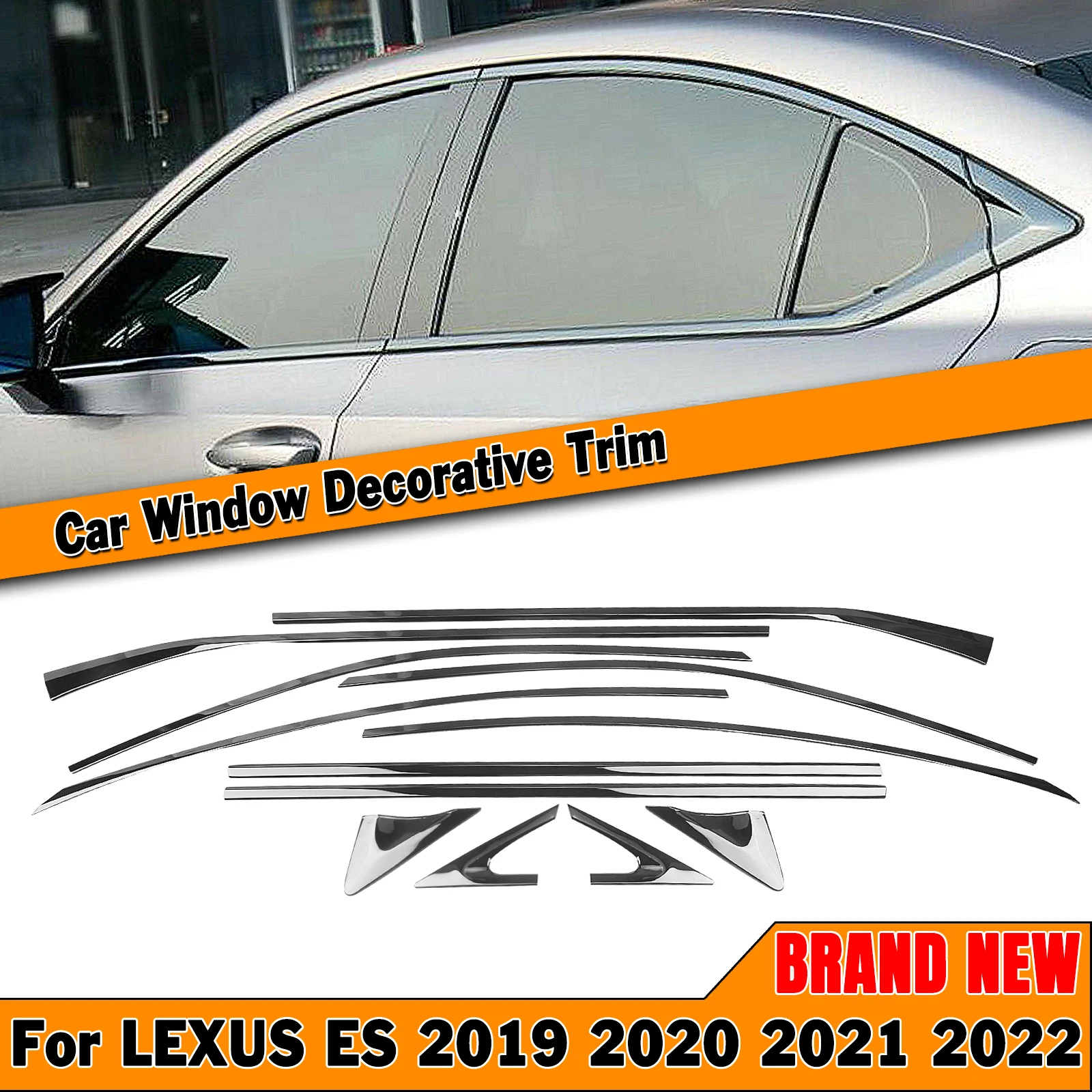 

12 шт., уплотнительная лента на лобовое стекло для Lexus ES Sedan 4 Door 2019-2022