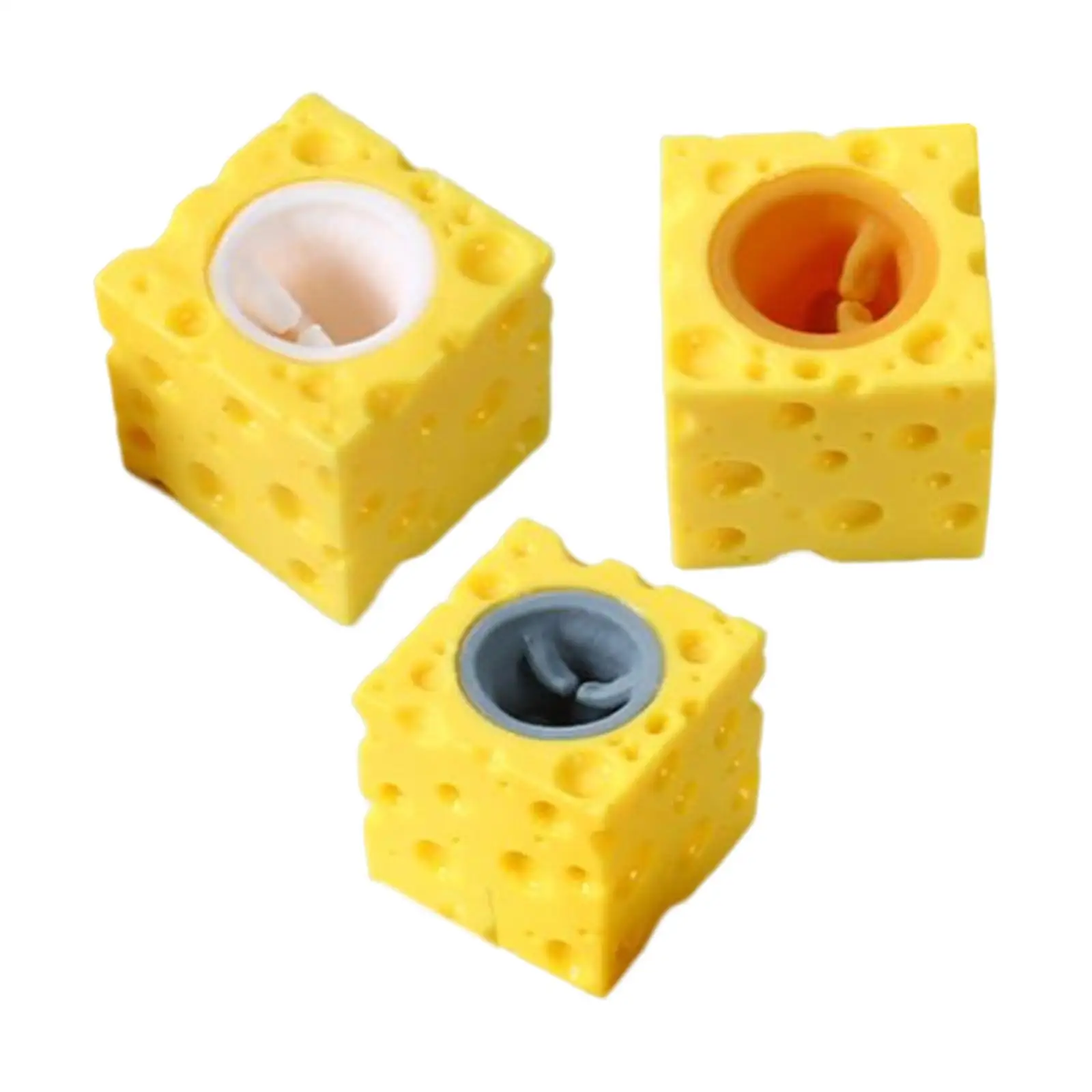 

Figures and Cheese Block Toy Mouse Cheese Pinch for Holiday Gifts