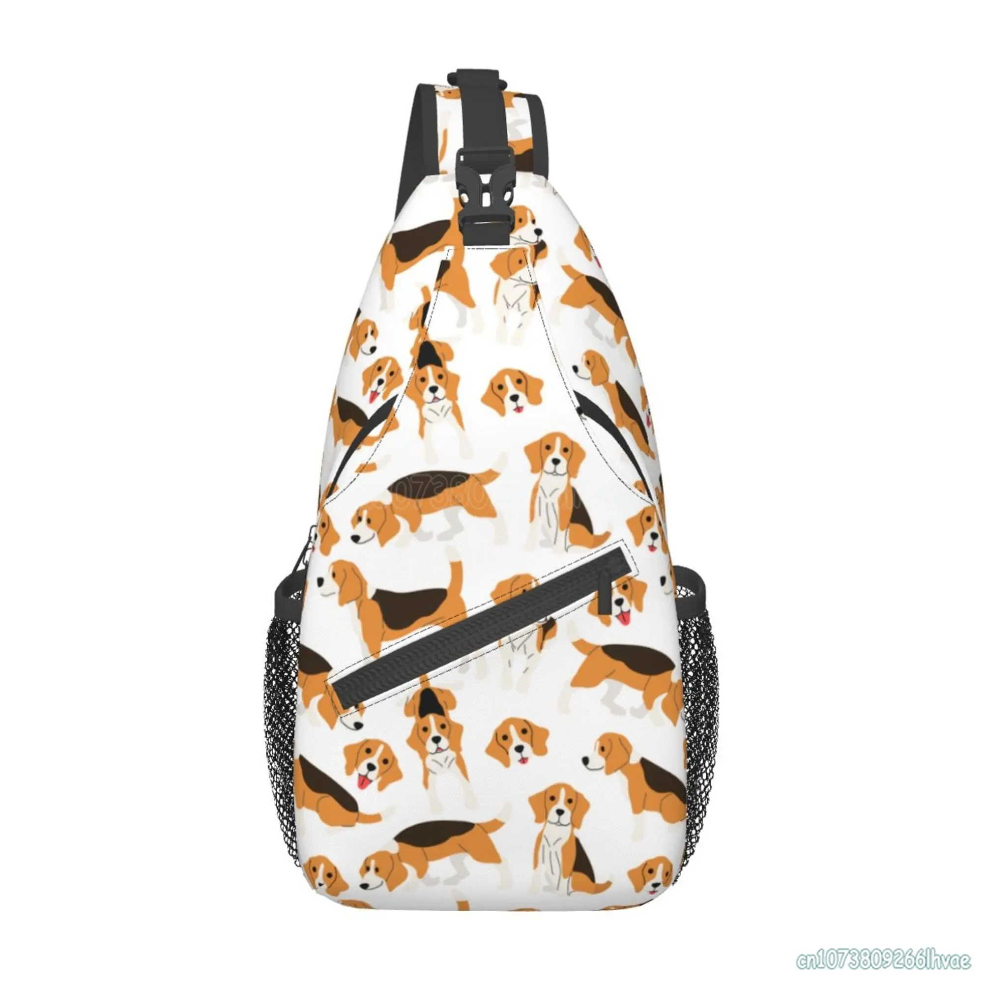 

Beagle Puppy Dog Chest Bag Cute Hiking Daypack Crossbody Shoulder Backpack Sling Bag Travel Chest Pack for Men Women