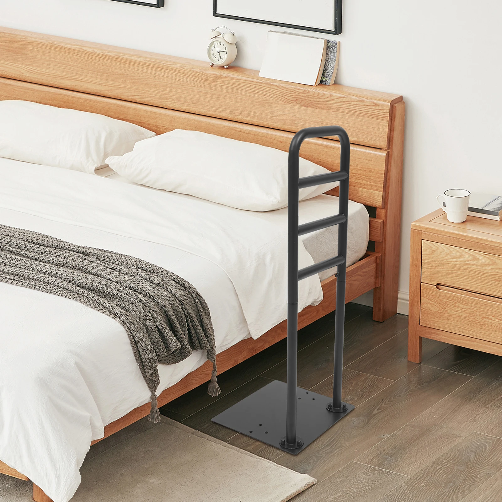 Sofa-Aufstehhilfe mit Ergonomischem Griff für Senioren Aufstehhilfe Schwarz/Weiß für Schlafzimmer/Wohnzimmer – Detail 7