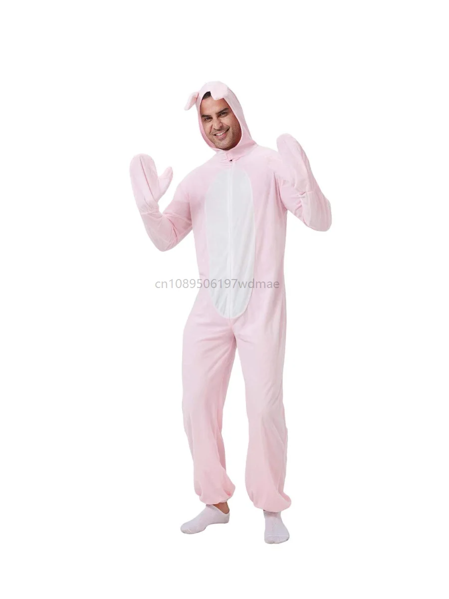 Pink Bunny Large Rabbit Cosplay Costume for Men And Women Cute Animal Masquerade Party Easter Day Costume