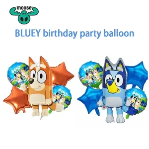 3 styles Complete Bluey Balloon Kids Party Supplies Child Birthday Party  Blue puppy Decor Balloons Party Birthday Party Decor - AliExpress