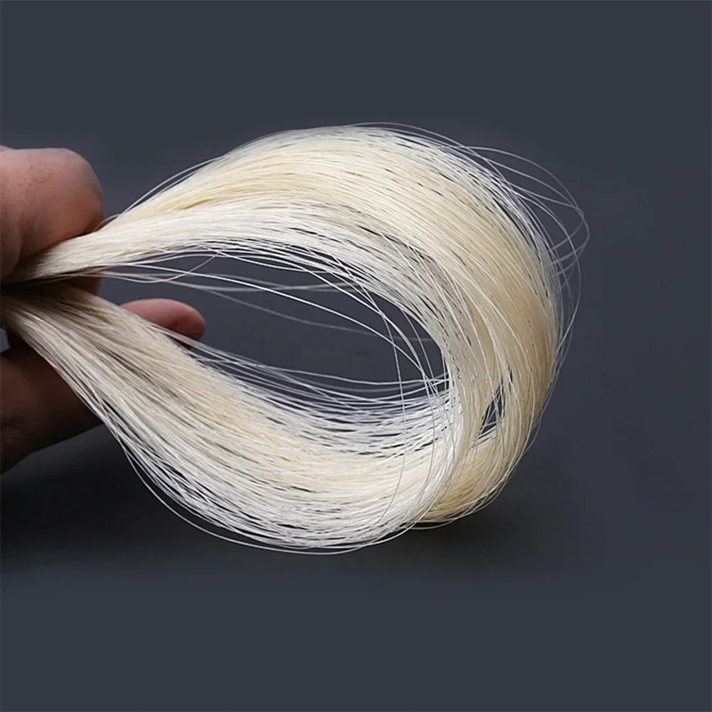 Violin Horse Hair Accessories Bow Hair Cello Erhu Mongolian Tail Parts String Musical Tail Viola Universal erhu accessories