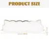 4 Pcs Square Paper Lace Plate Party Trays for Serving Food Utensils Dessert Fruit Platters Cardboard and Parties 5