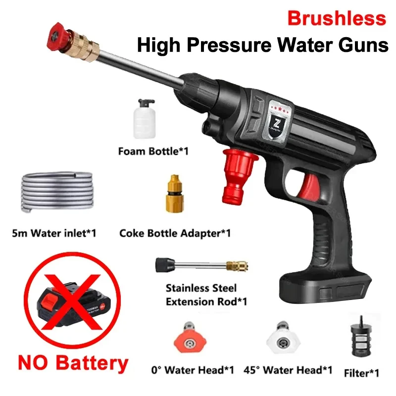 High Pressure Water Gun For Car Wash Household Garden Irrigation Cleaning Washer For Makita 30Bar Cordless No Battery Washer Kit