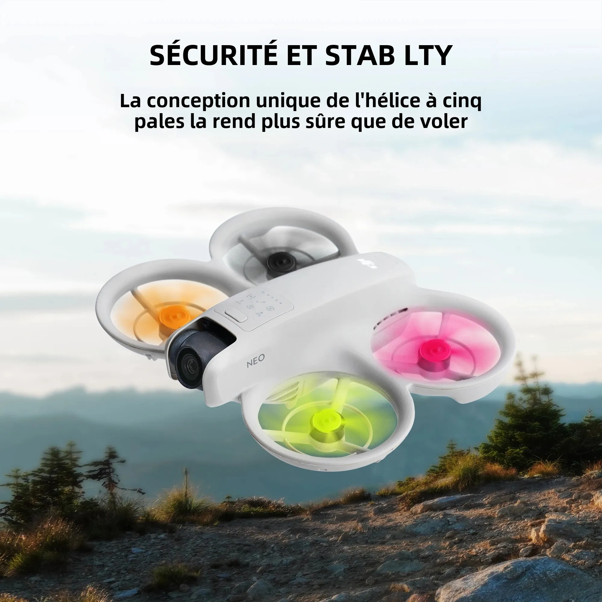 Hélices de Drone DJI - Lot de 2 ou 4 Pales - Compatible avec DJI Mini/Pro