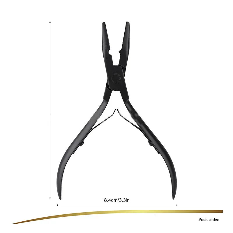 Professional Hair Extension Plier Weft Application Pliers Micro Link Beads Closer Plier