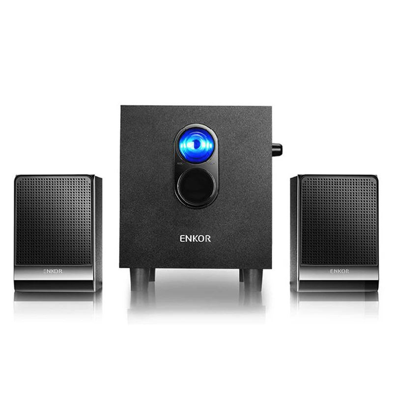 High-Power Wired Multimedia Bluetooth Speakers Home Bookshelf Type Big Volume Desktop Computer Audio 2.1 Heavy Bass Subwoofer