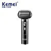 Kemei Fast Speed Rechargeable Electric Shaver Km-1309 4 Blade Beard Razor Men's Electric Shavers With Lcd Display 5