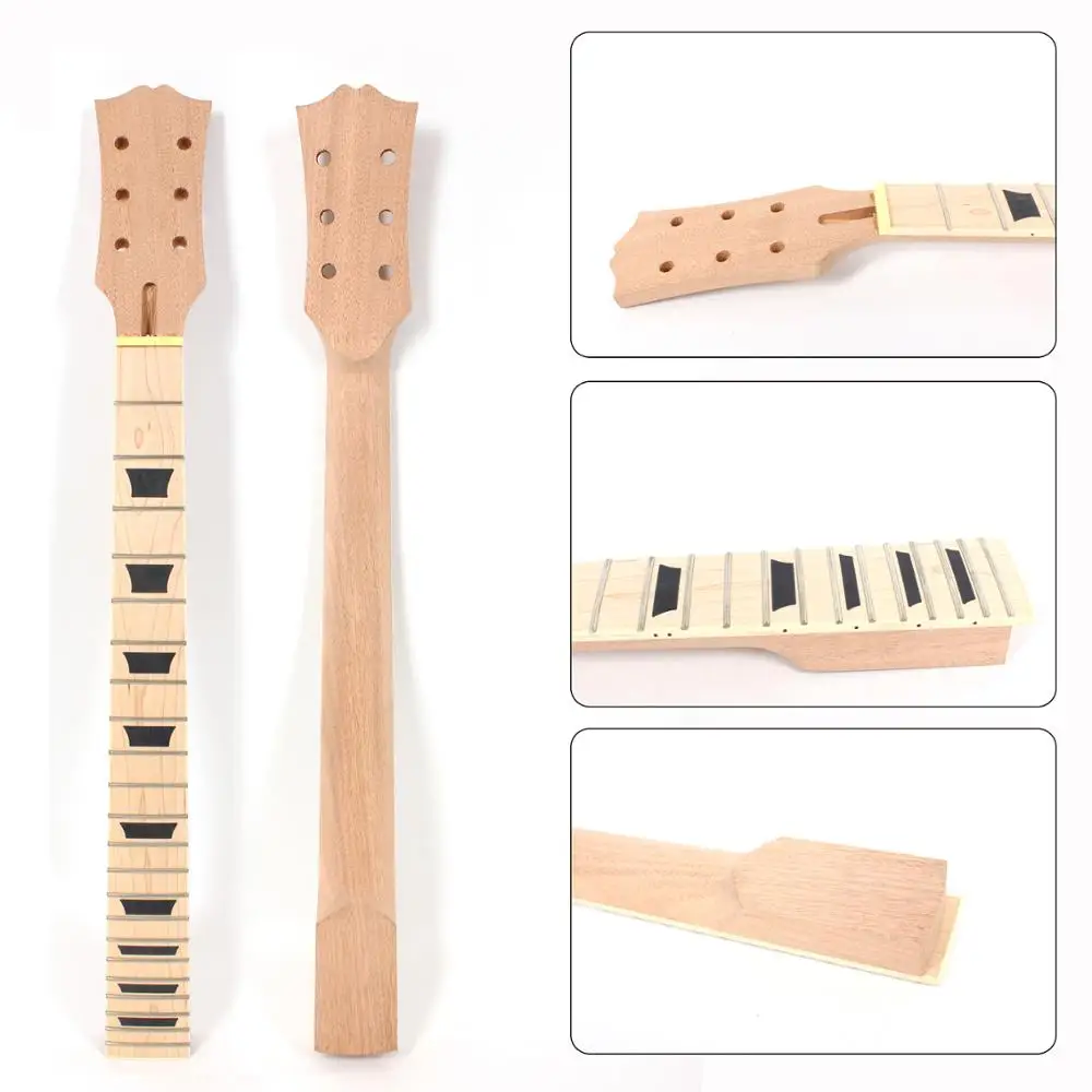 

L16 24.75 Inch 628 mm 22Fret Electric Guitar Neck Unfinished Mahogany Make and MAPLE FIngerboard