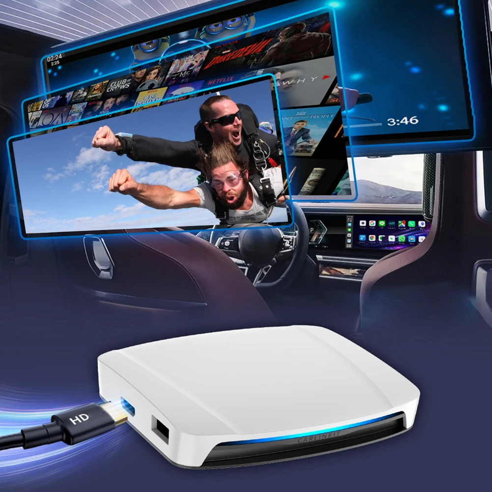 2024 Carlinkit CPC200-Tbox UHD HDMI-Compatible Wireless Adapter 