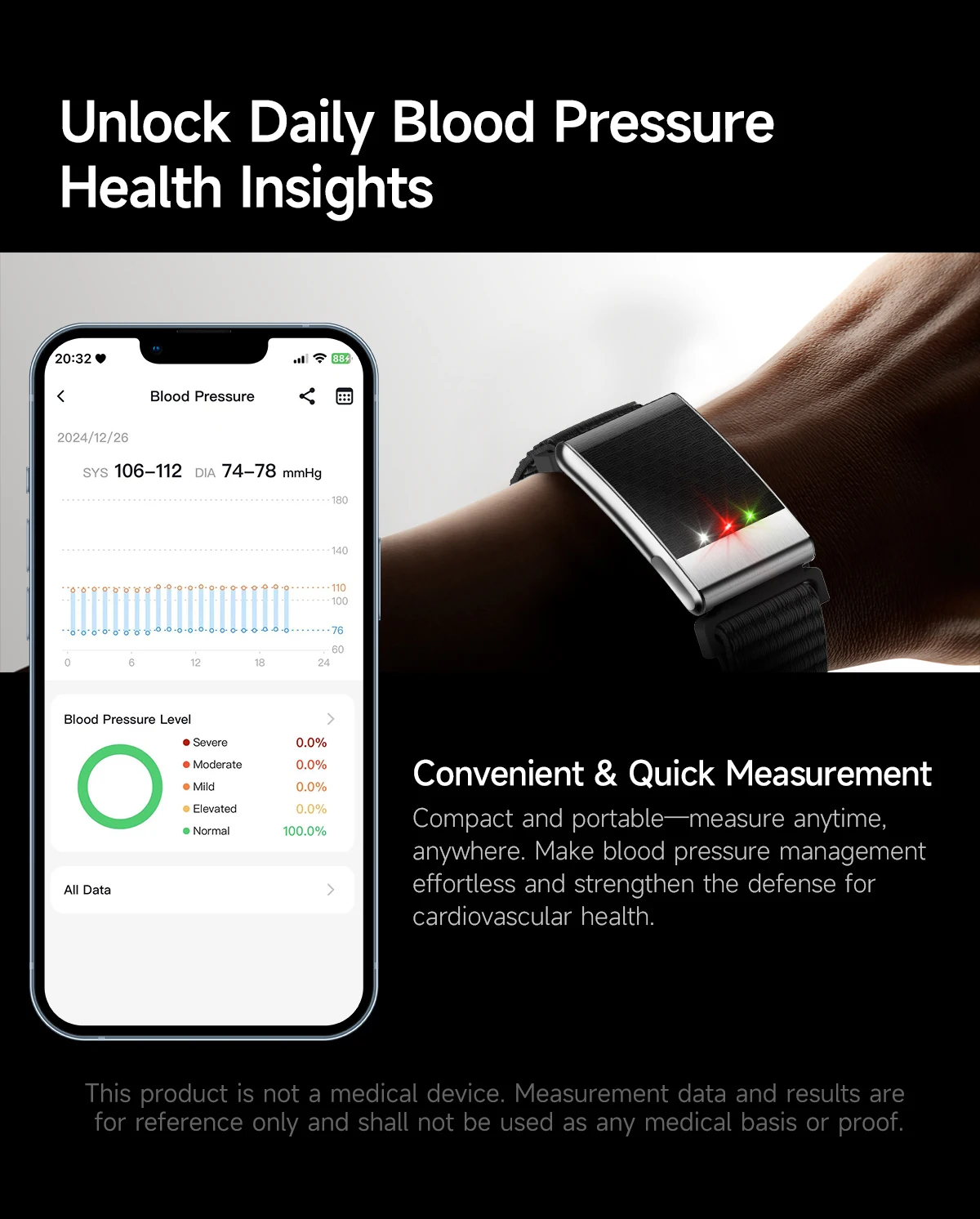 New No Screen Health Bracelet Precise Heart Rate Blood Pressure ECG Monitor Call Reminder Smart Watch Sport Band Fitness Tracker