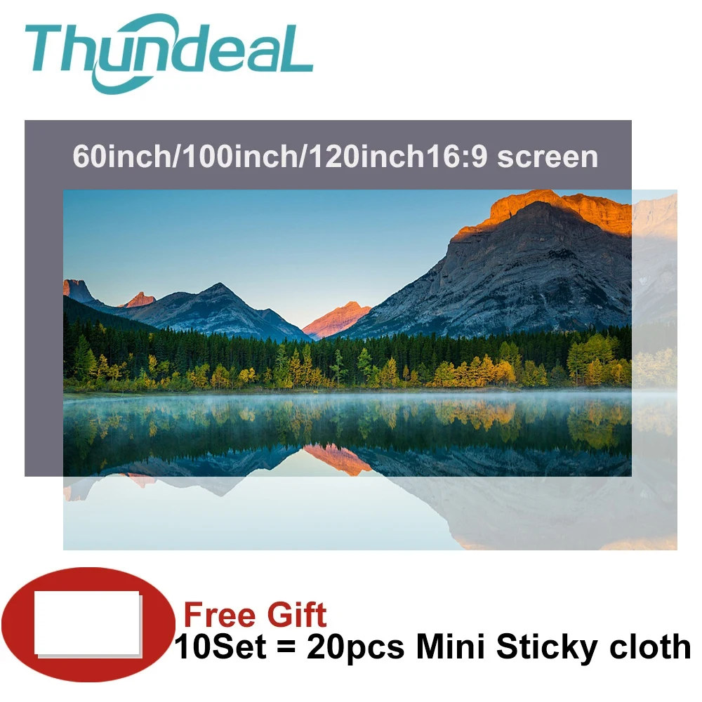 

Projector Screen Fabric 60 84 100 120 130 inch Reflective Fabric Projection Screens for XGIMI Xiaomi DLP Projector Curtain
