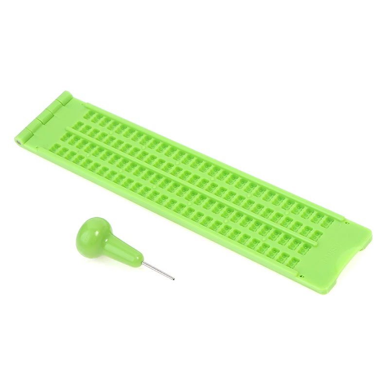 Plastic Braille Writing Clipboard School Portable Practical With Stylus Practice