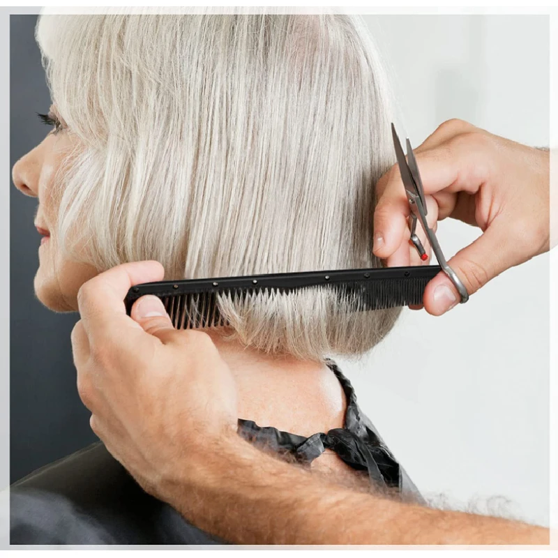 5 Pieces Fine Cutting Wide Tooth Hair Barber Carbon Fiber Salon Hairdressing Comb Heat Resistant Styling Grooming Comb 6