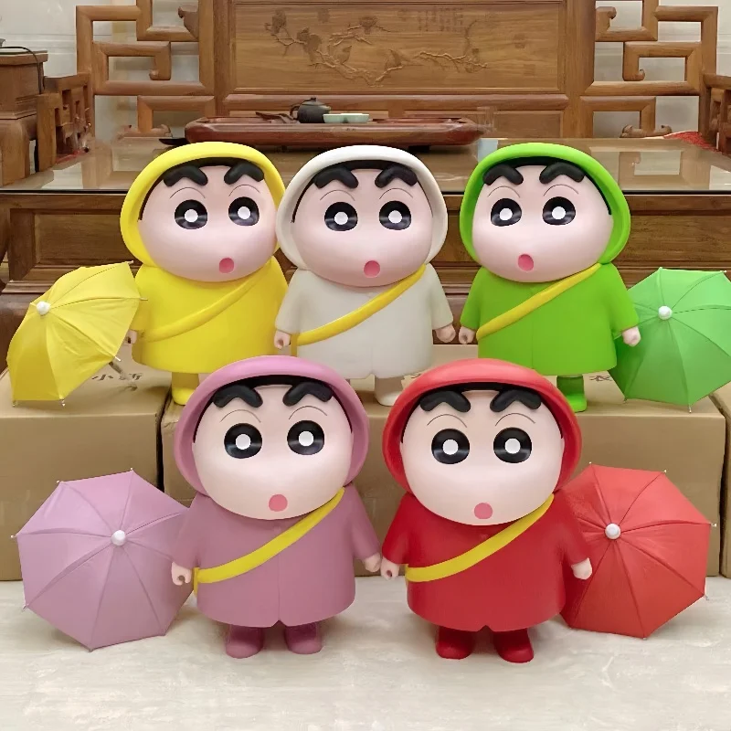 

Новинка, аниме фигурка Crayon Shin-Chan, большой дождевик, серия Shin-Chan, фигурка, модель куклы, искусственные подарки на день рождения