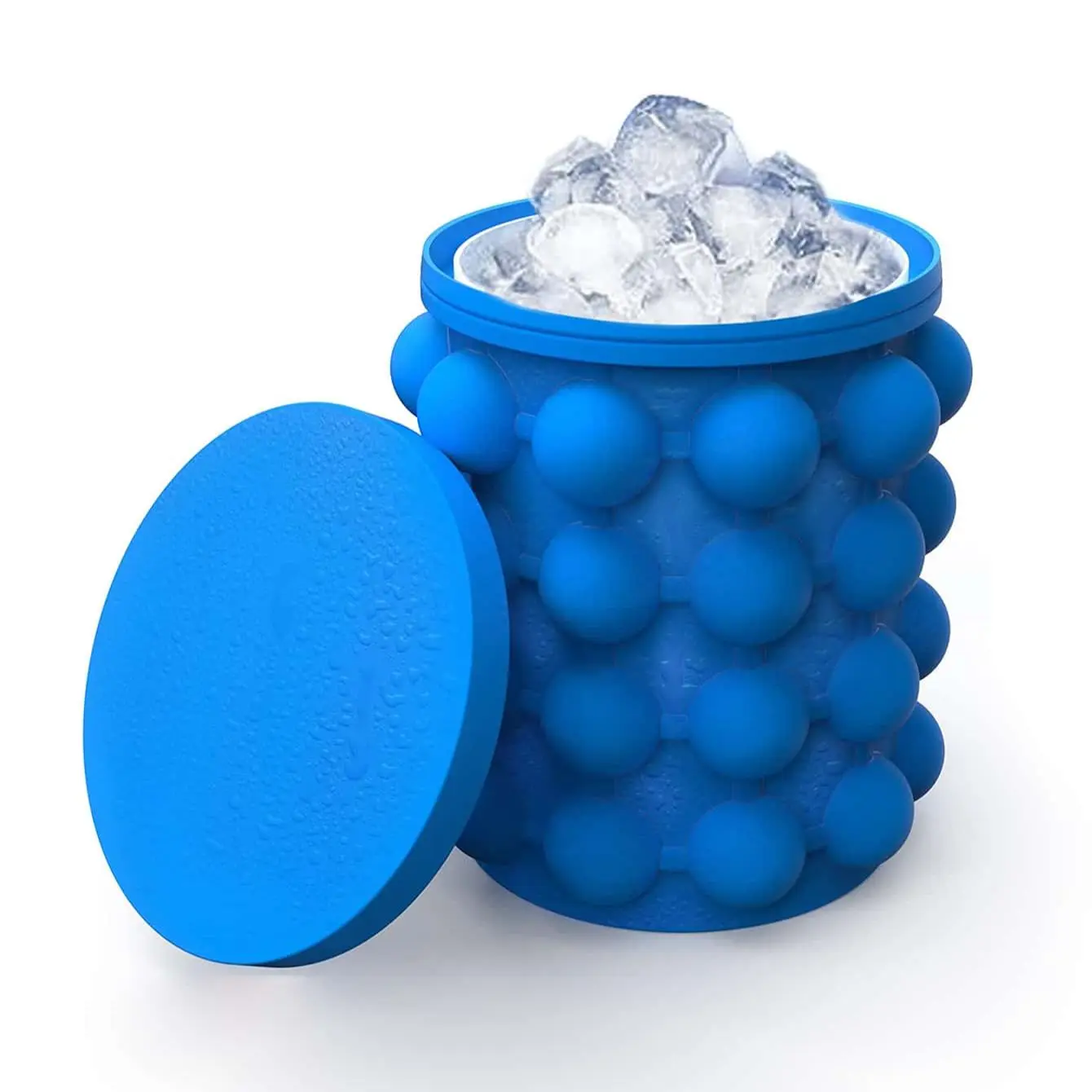 1PC Silicone Ice Cube Maker Portable Bucket Wine Cooler Beer Cabinet Space Saving Kitchen Tools for Whiskey Drinking 1