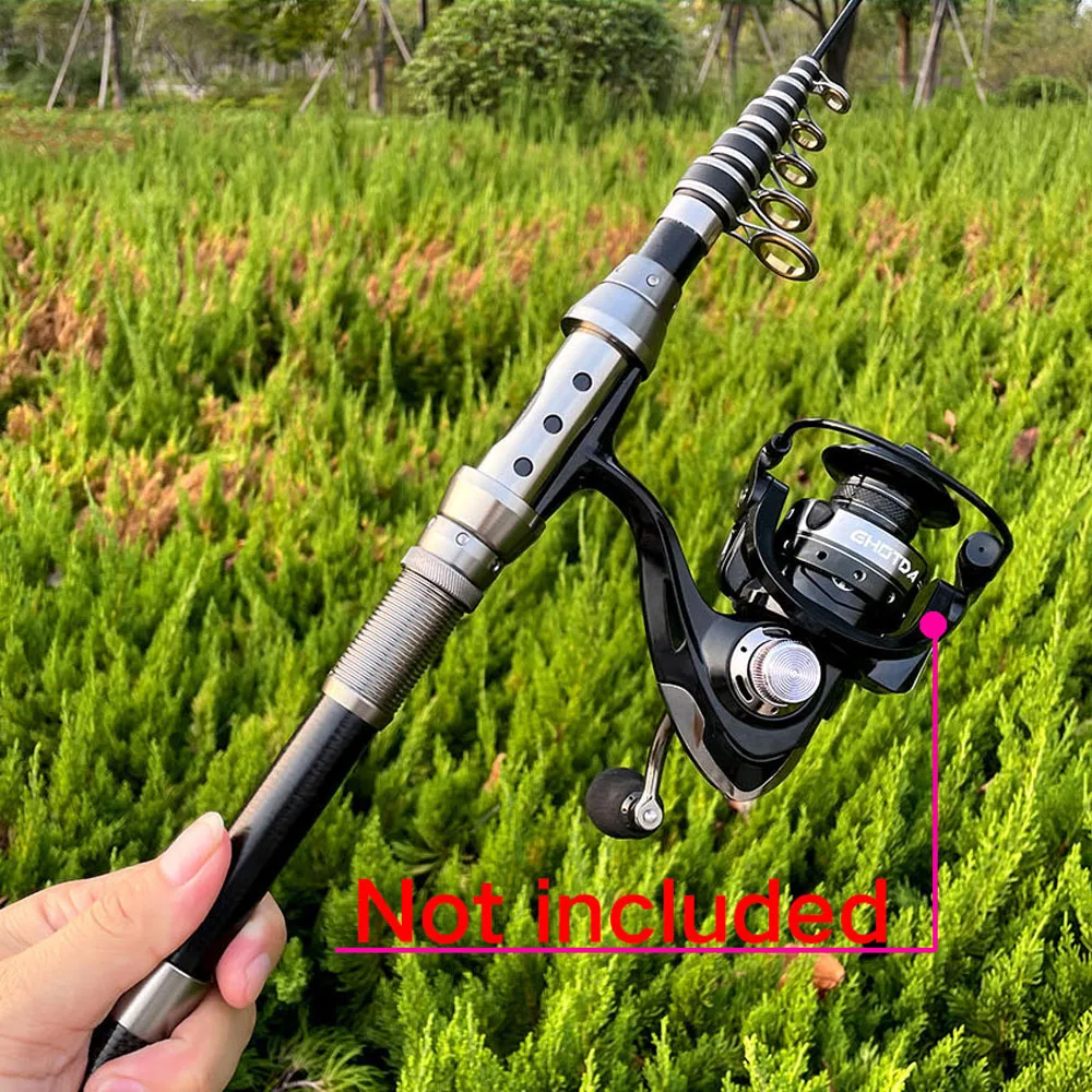 Ghotda Fishing Spinning Rod Outdoor Portable Fold Telescopic
